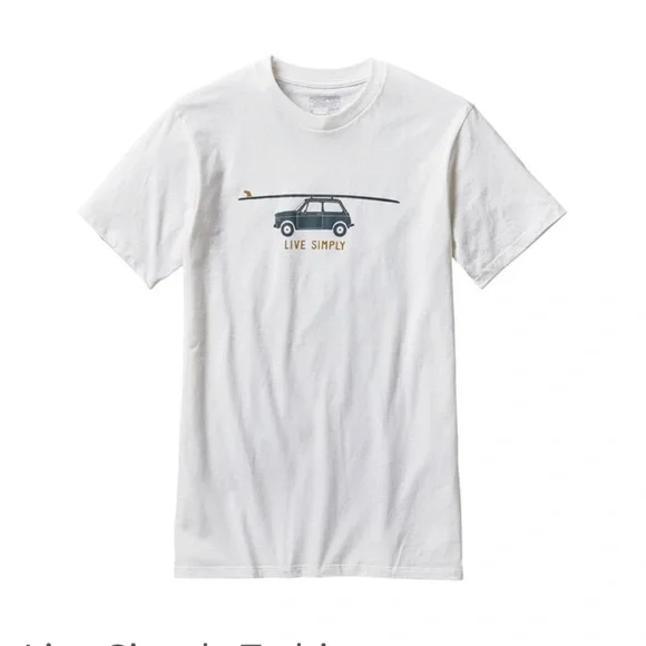 Patagonia LIVE SIMPLY Ladies T Shirt - Surfboard Size M - Picture 1 of 4